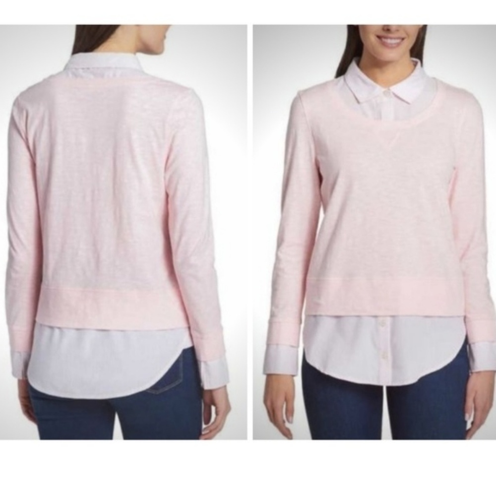 TOMMY HILFIGER Light Pink Layer Top